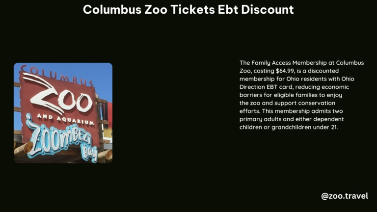 Columbus Zoo Tickets Ebt Discount