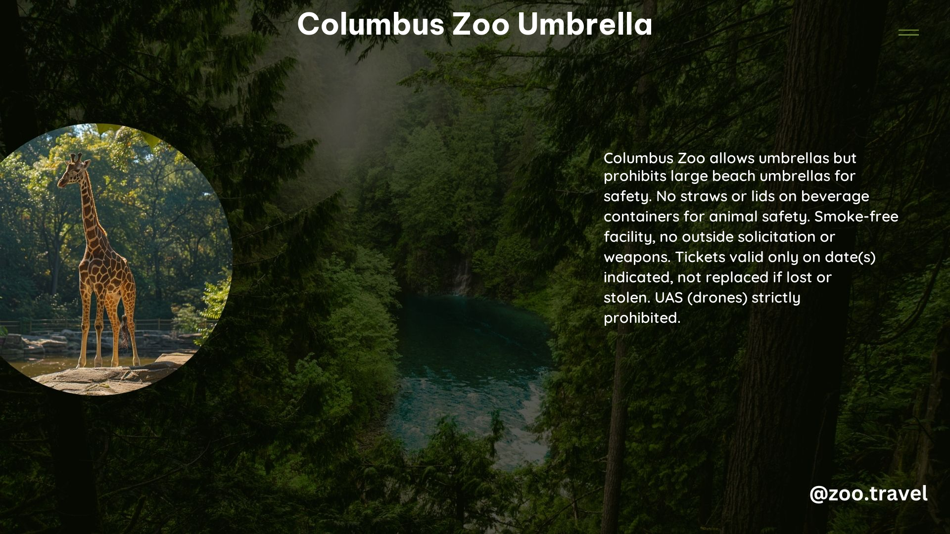 Columbus Zoo Umbrella