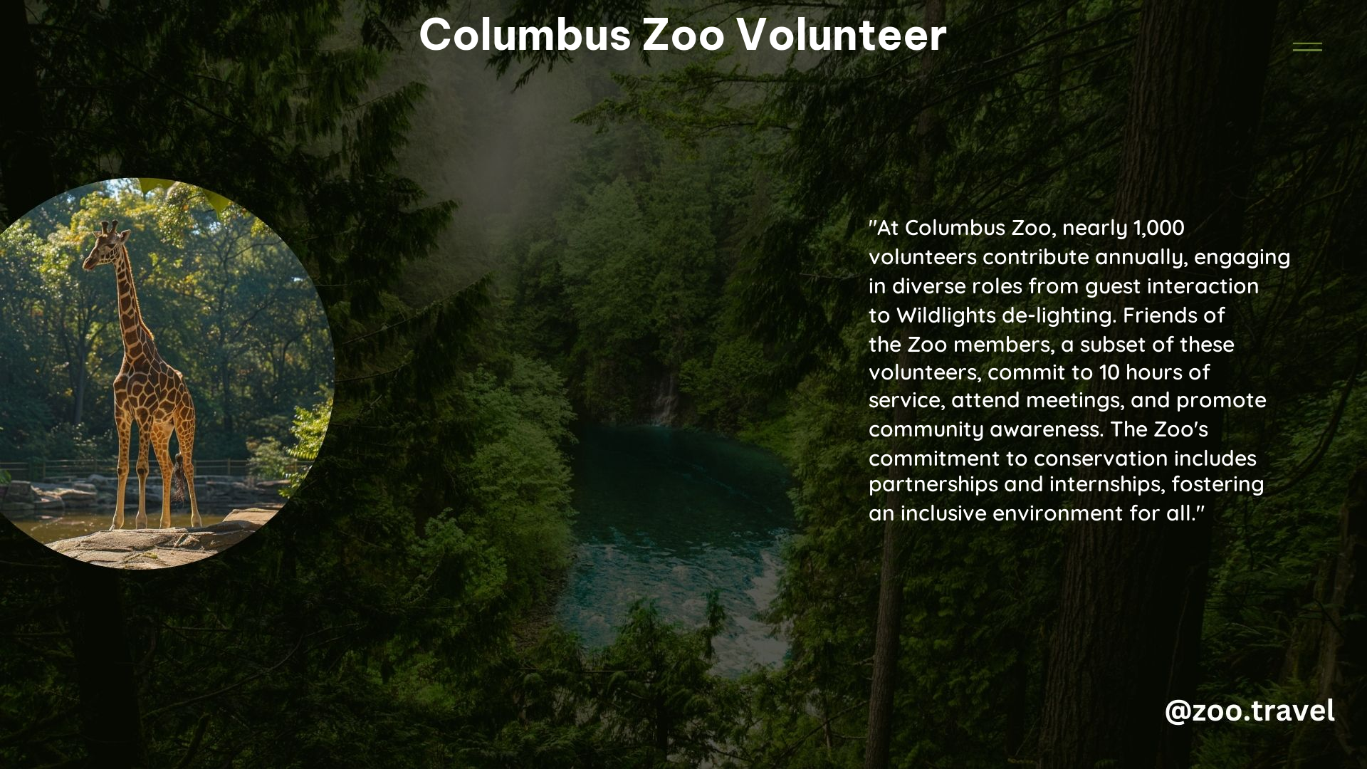 Columbus Zoo Volunteer