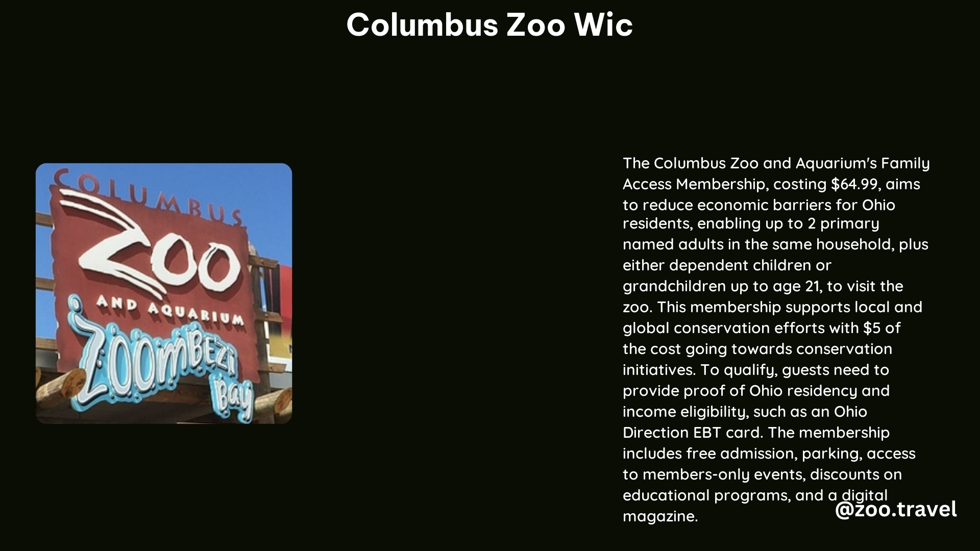 Columbus Zoo Wic