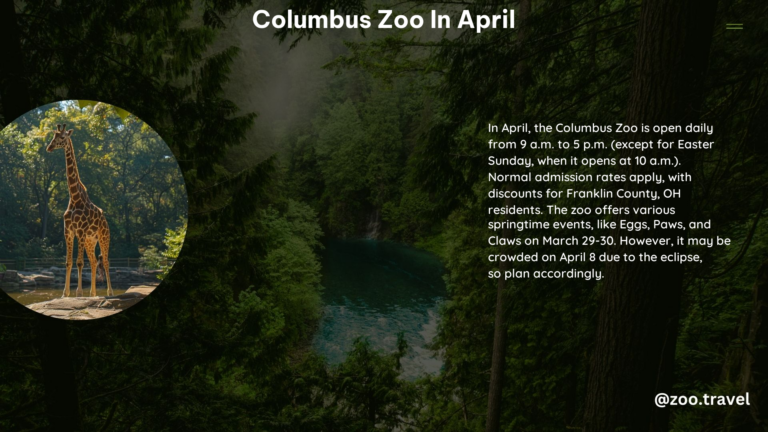 Columbus Zoo in April