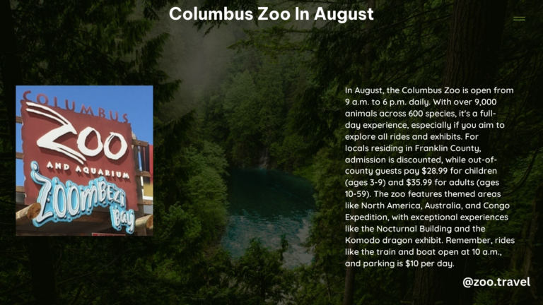 Columbus Zoo in August