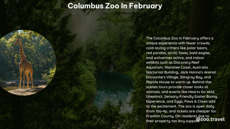 Columbus Zoo in February