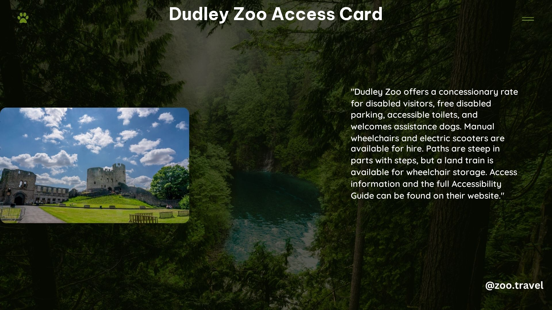 Dudley Zoo Access Card