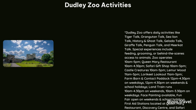 Dudley Zoo Activities