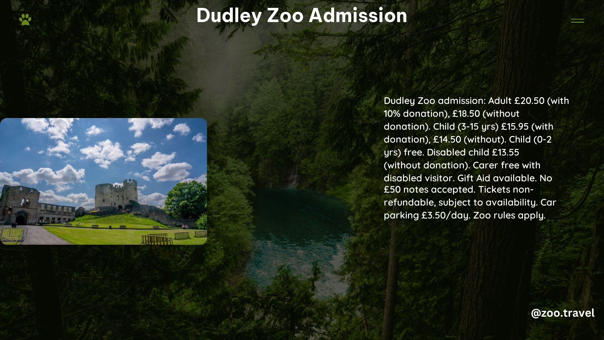 Dudley Zoo Admission