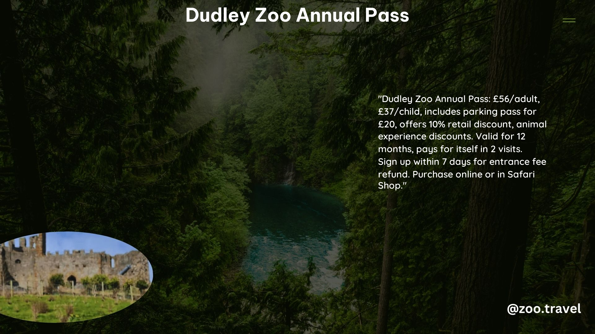 Dudley Zoo Annual Pass