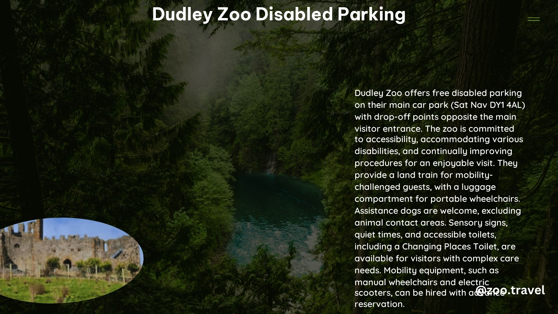 Dudley Zoo Disabled Parking