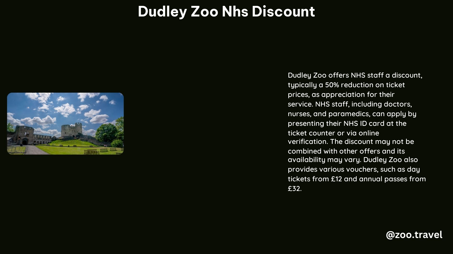 Dudley Zoo NHS Discount