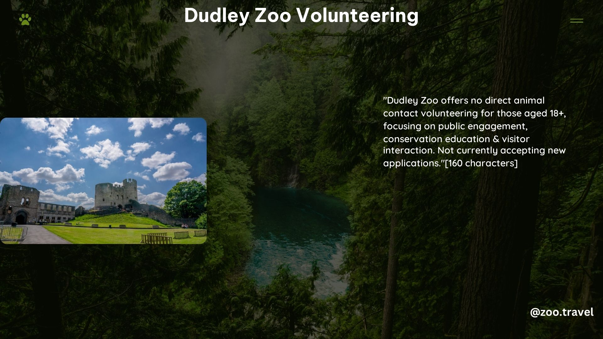 Dudley Zoo Volunteering