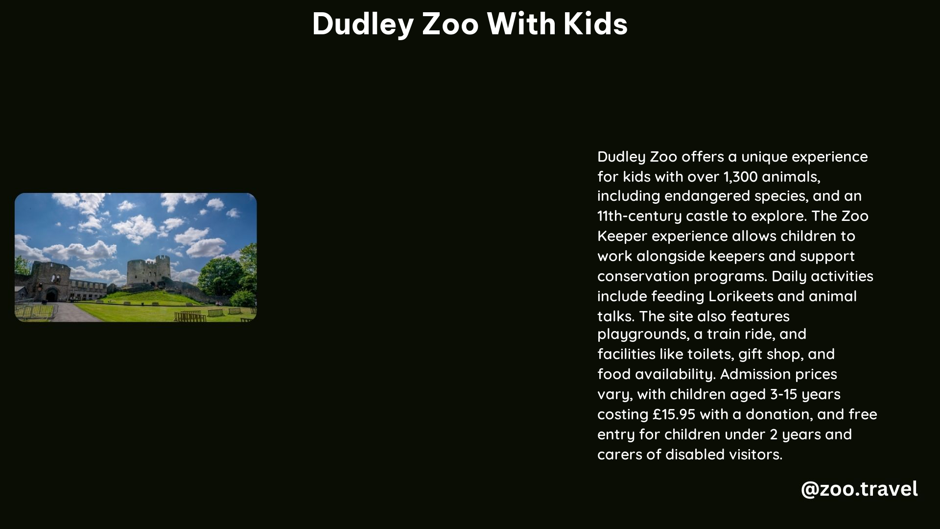 Dudley Zoo With Kids