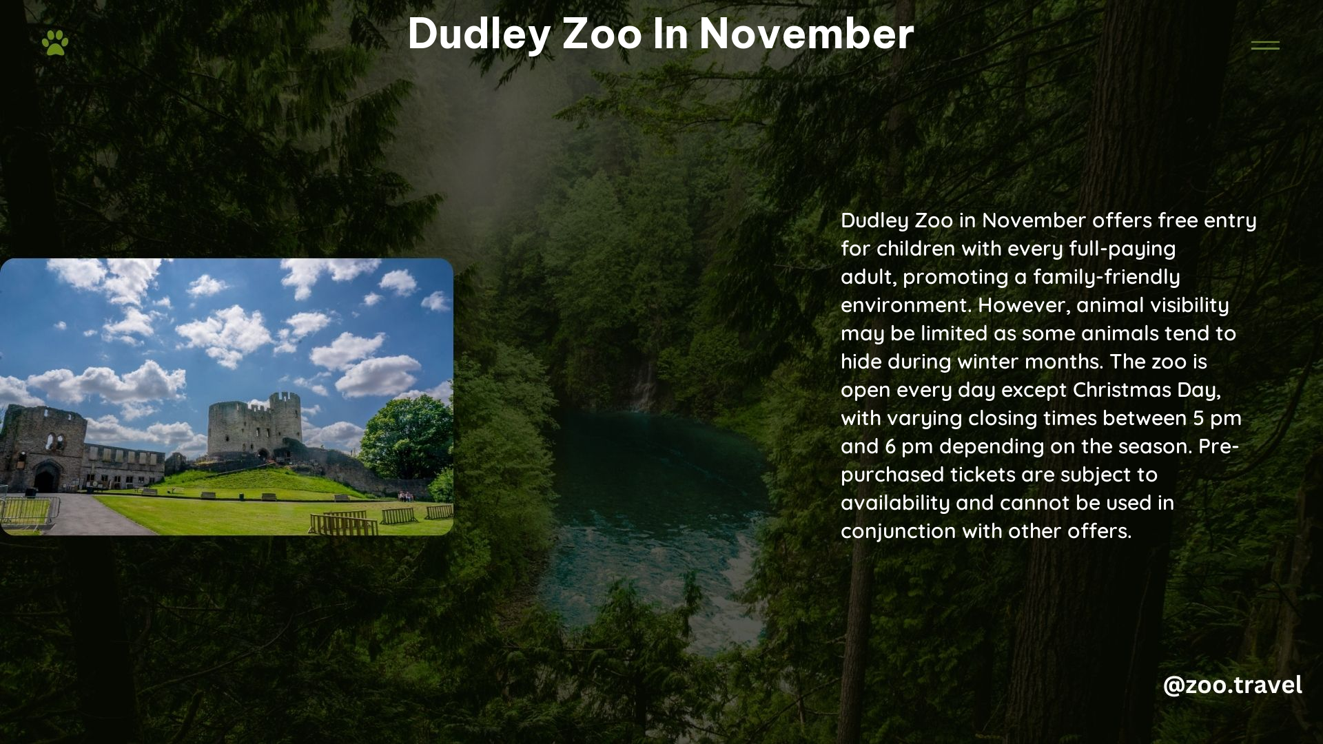 Dudley Zoo in November