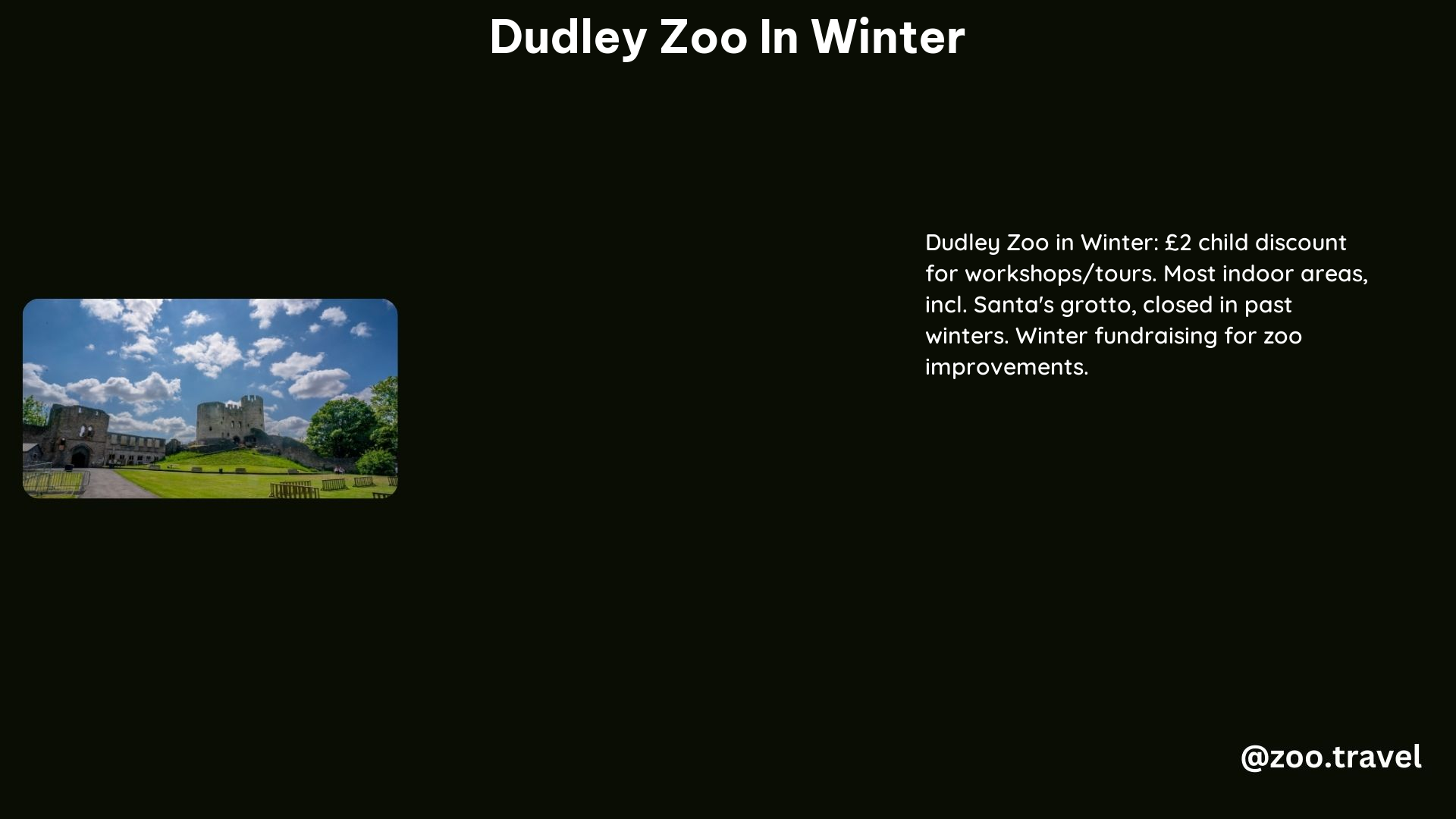 Dudley Zoo in Winter