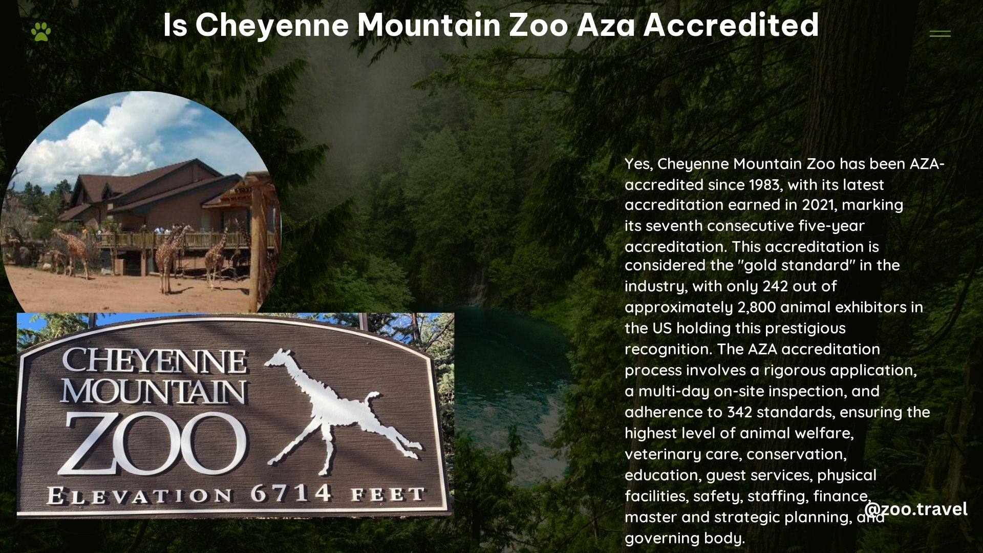 Is Cheyenne Mountain Zoo Aza Accredited