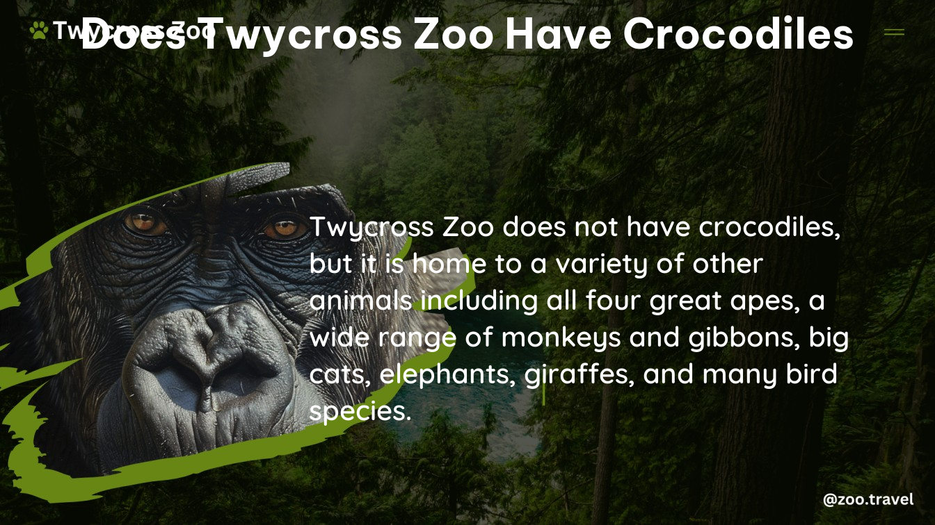 does twycross zoo have crocodiles