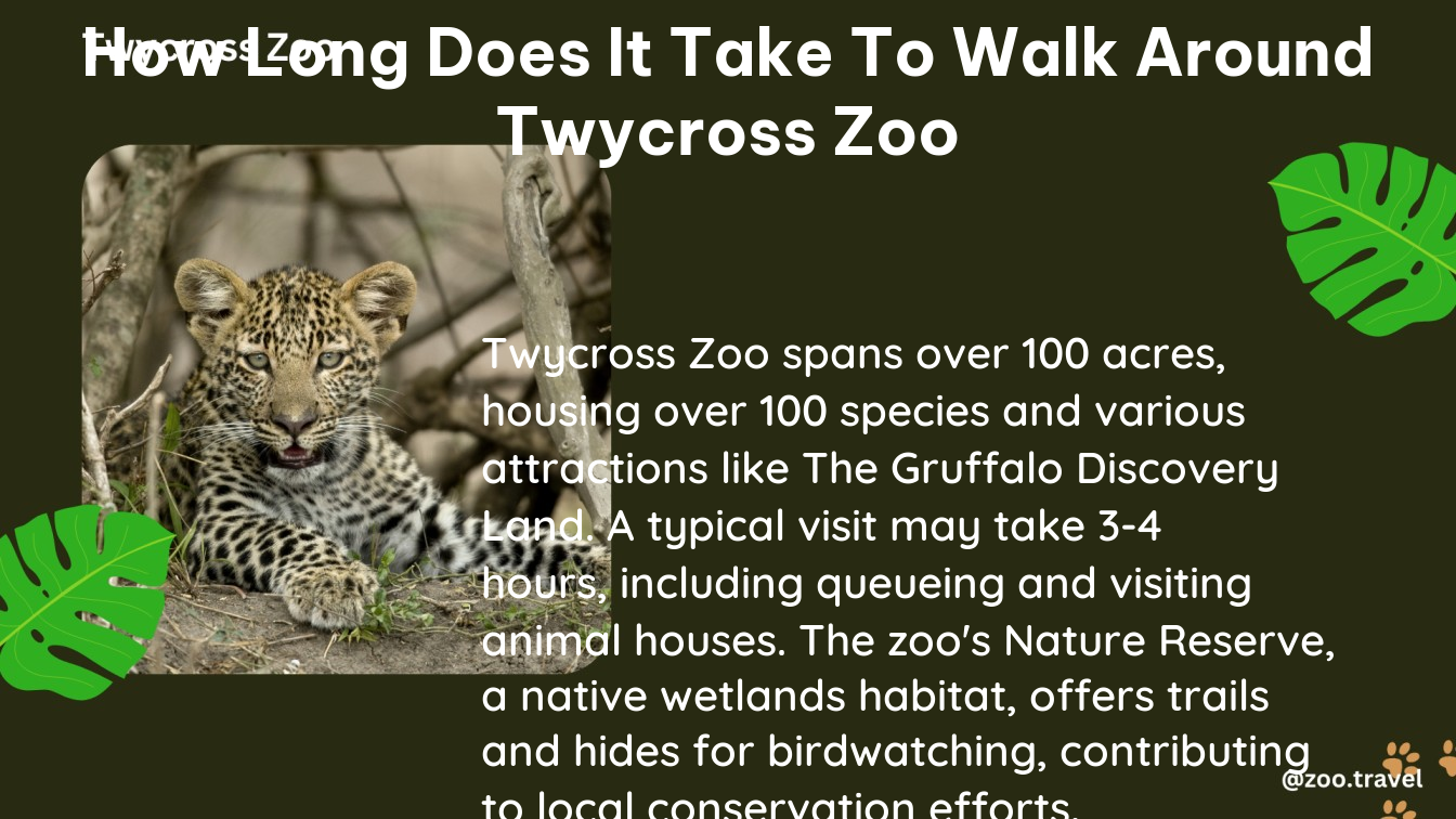 how long does it take to walk around twycross zoo