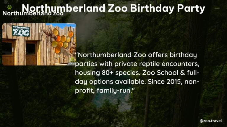 northumberland zoo birthday party