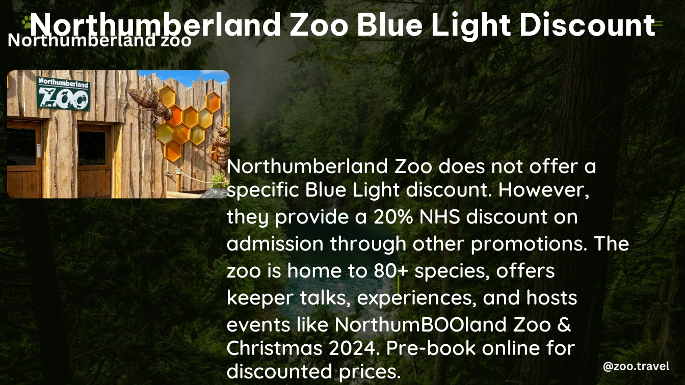 northumberland zoo blue light discount