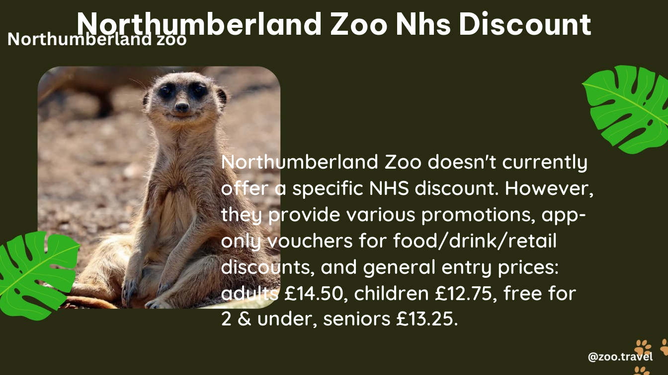 northumberland zoo nhs discount