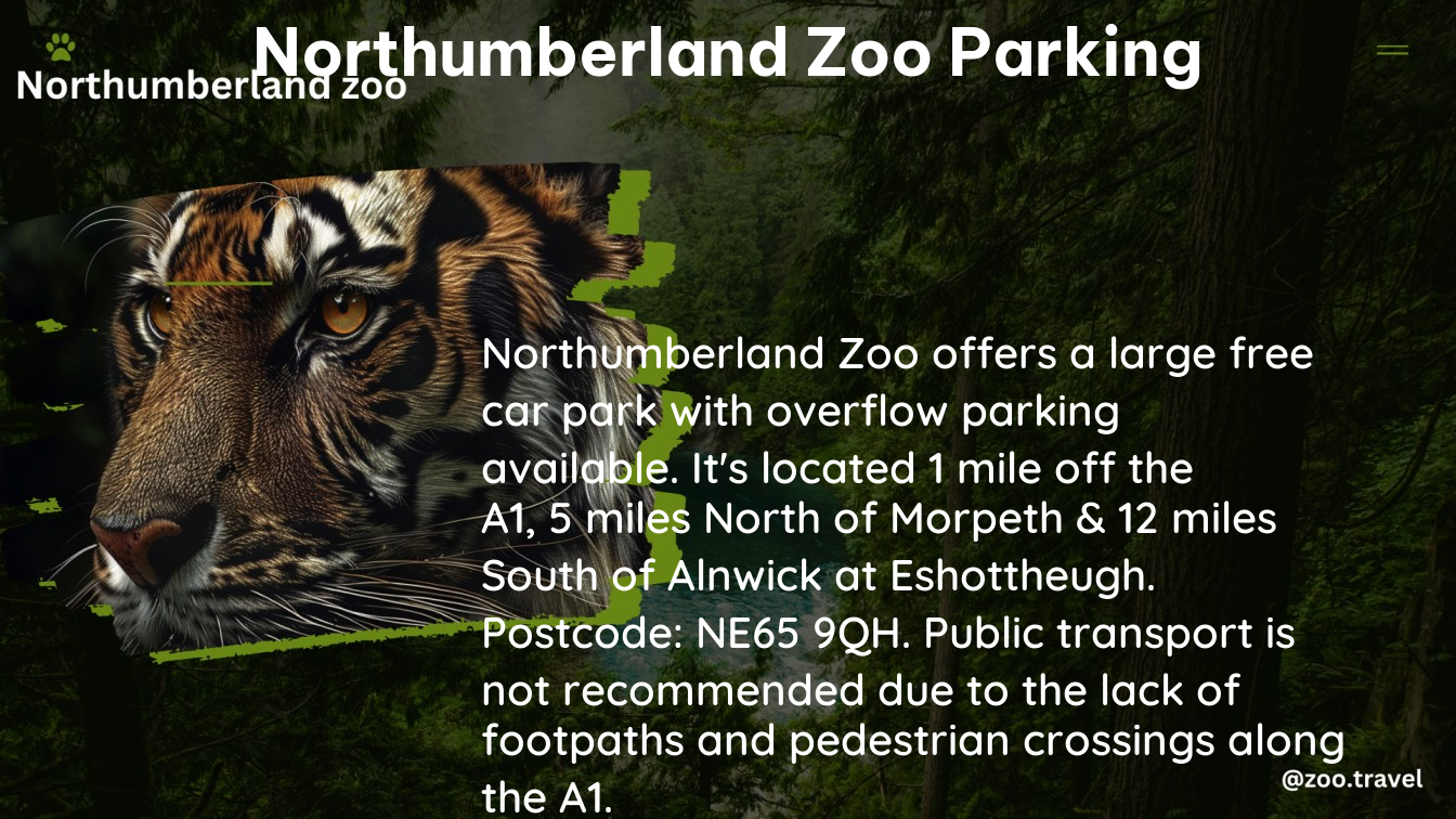 northumberland zoo parking