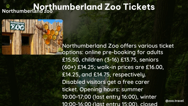 northumberland zoo tickets