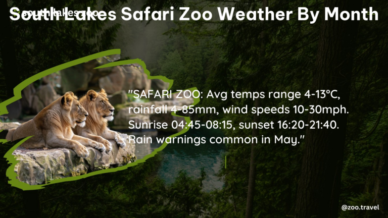 south lakes safari zoo weather by month