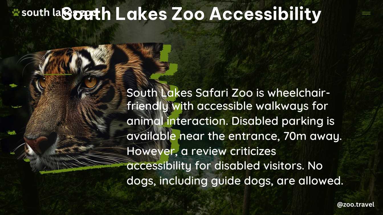 south lakes zoo accessibility