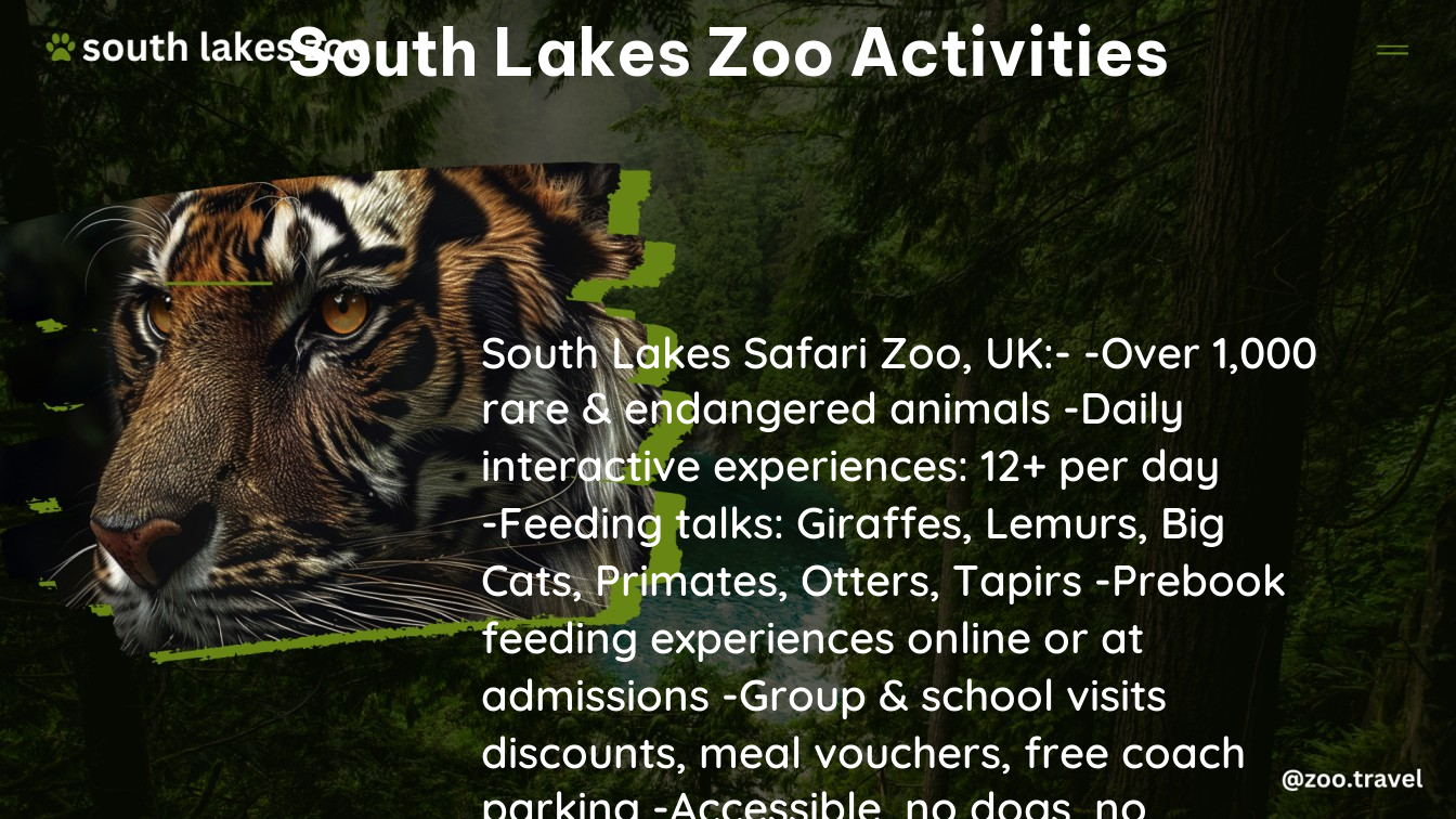 south lakes zoo activities