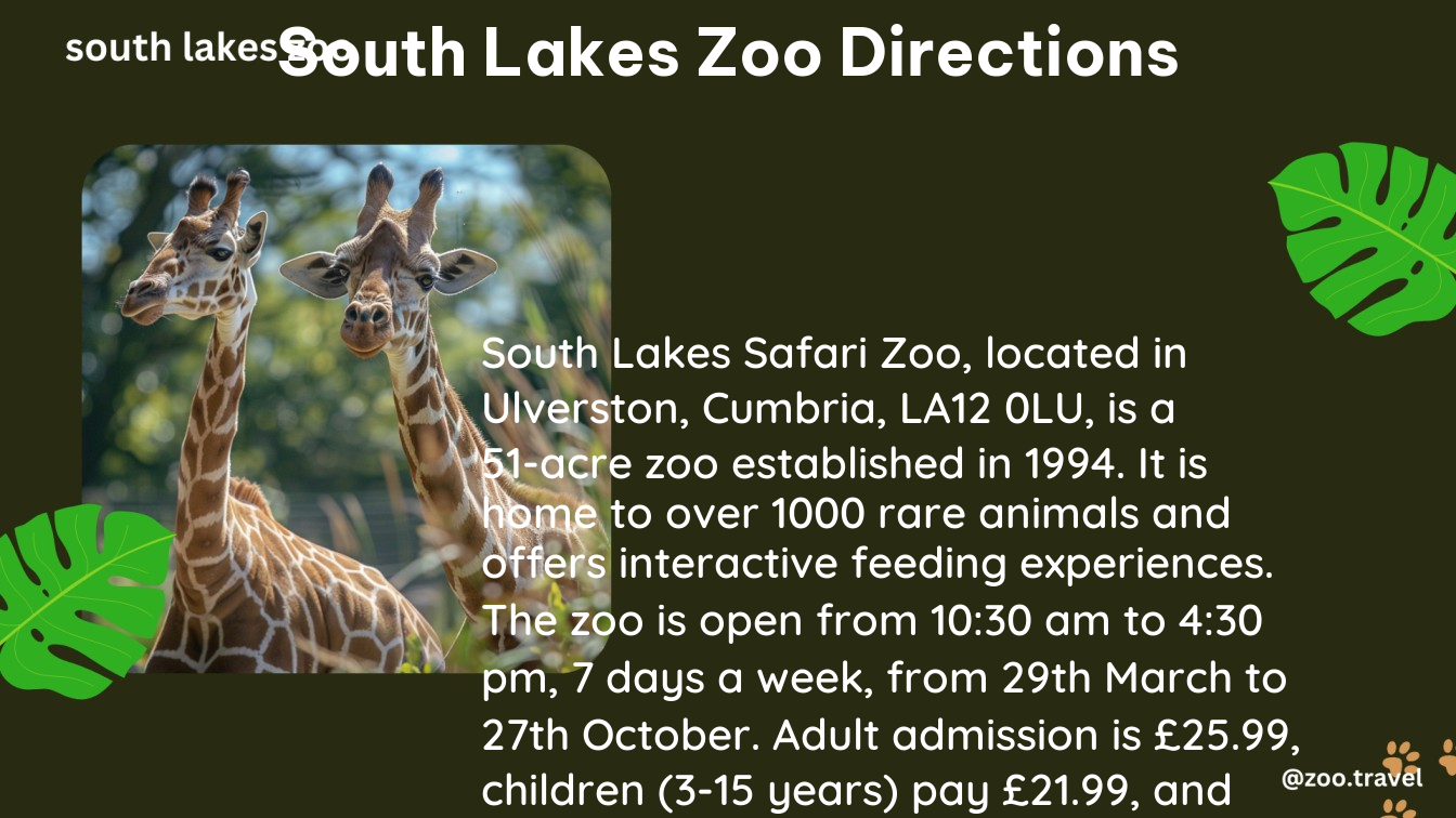 South Lakes Zoo Directions: A Guide for Zoo Touring Enthusiasts – zoo ...