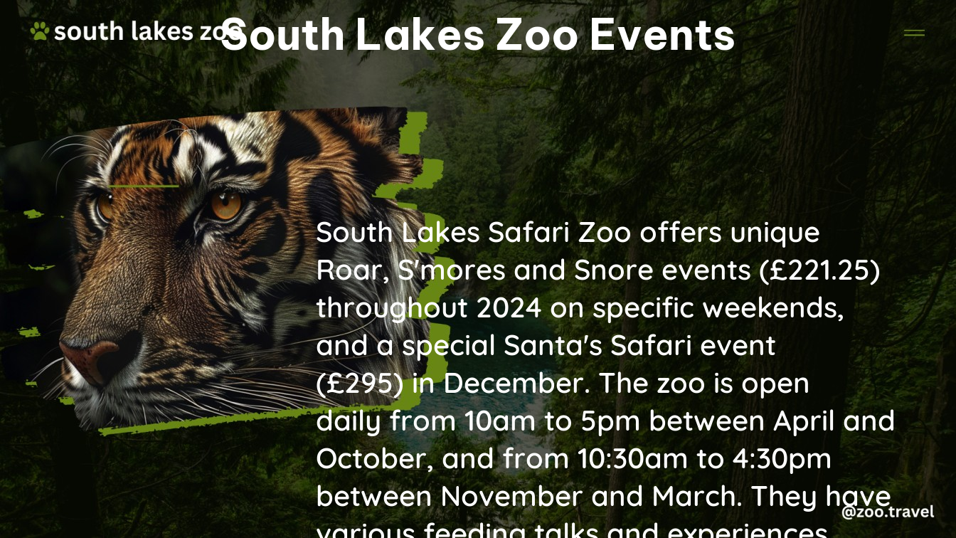 south lakes zoo events