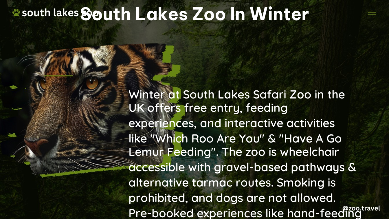 south lakes zoo in winter