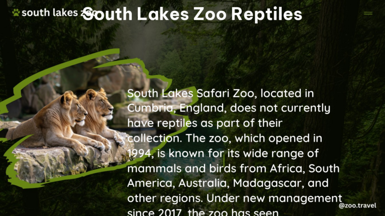 south lakes zoo reptiles