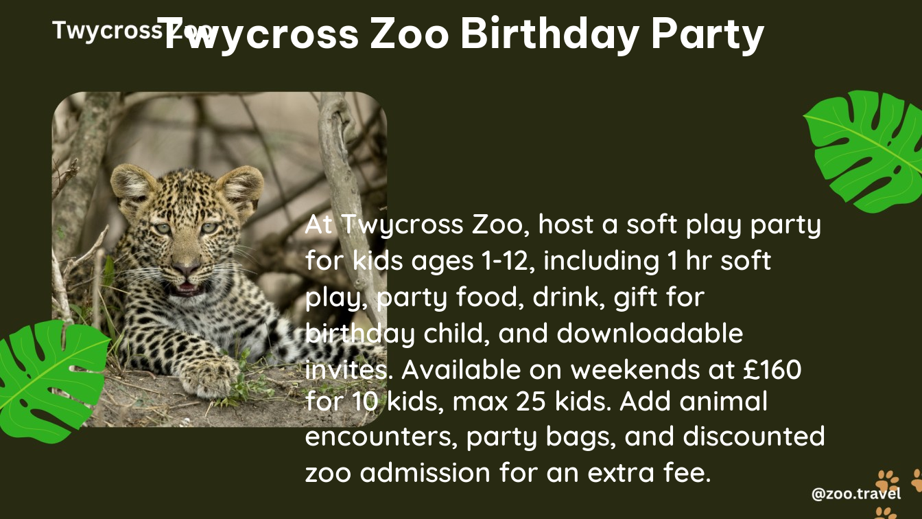 twycross zoo birthday party