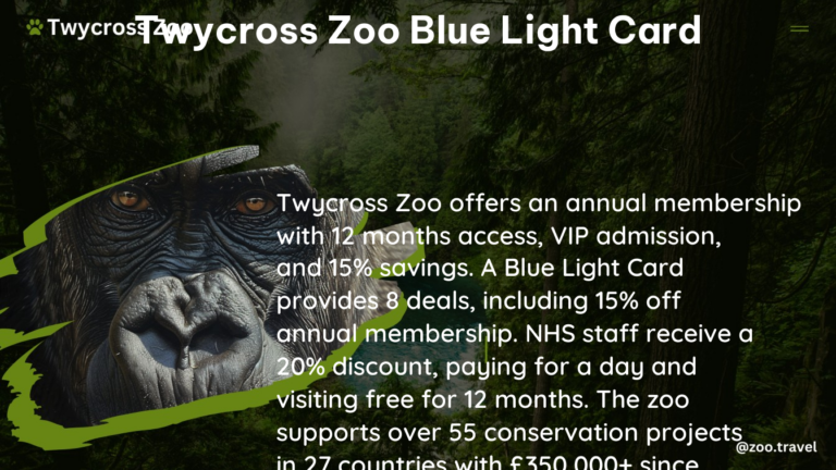 twycross zoo blue light card