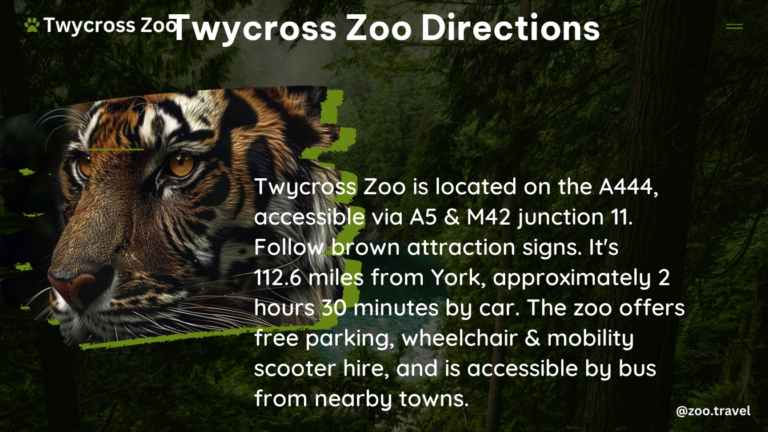 twycross zoo directions