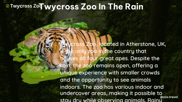 twycross zoo in the rain