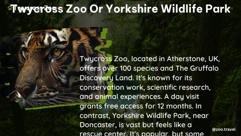 twycross zoo or yorkshire wildlife park