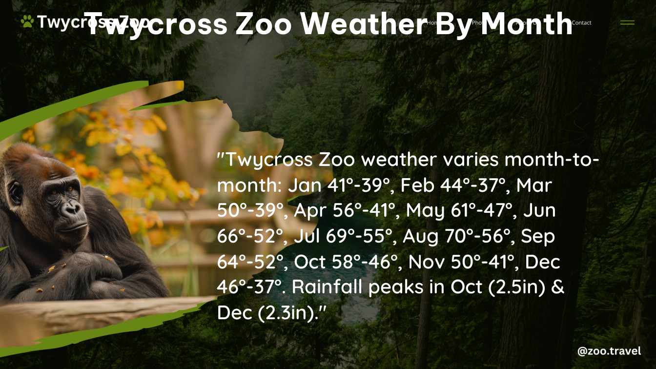 twycross zoo weather by month