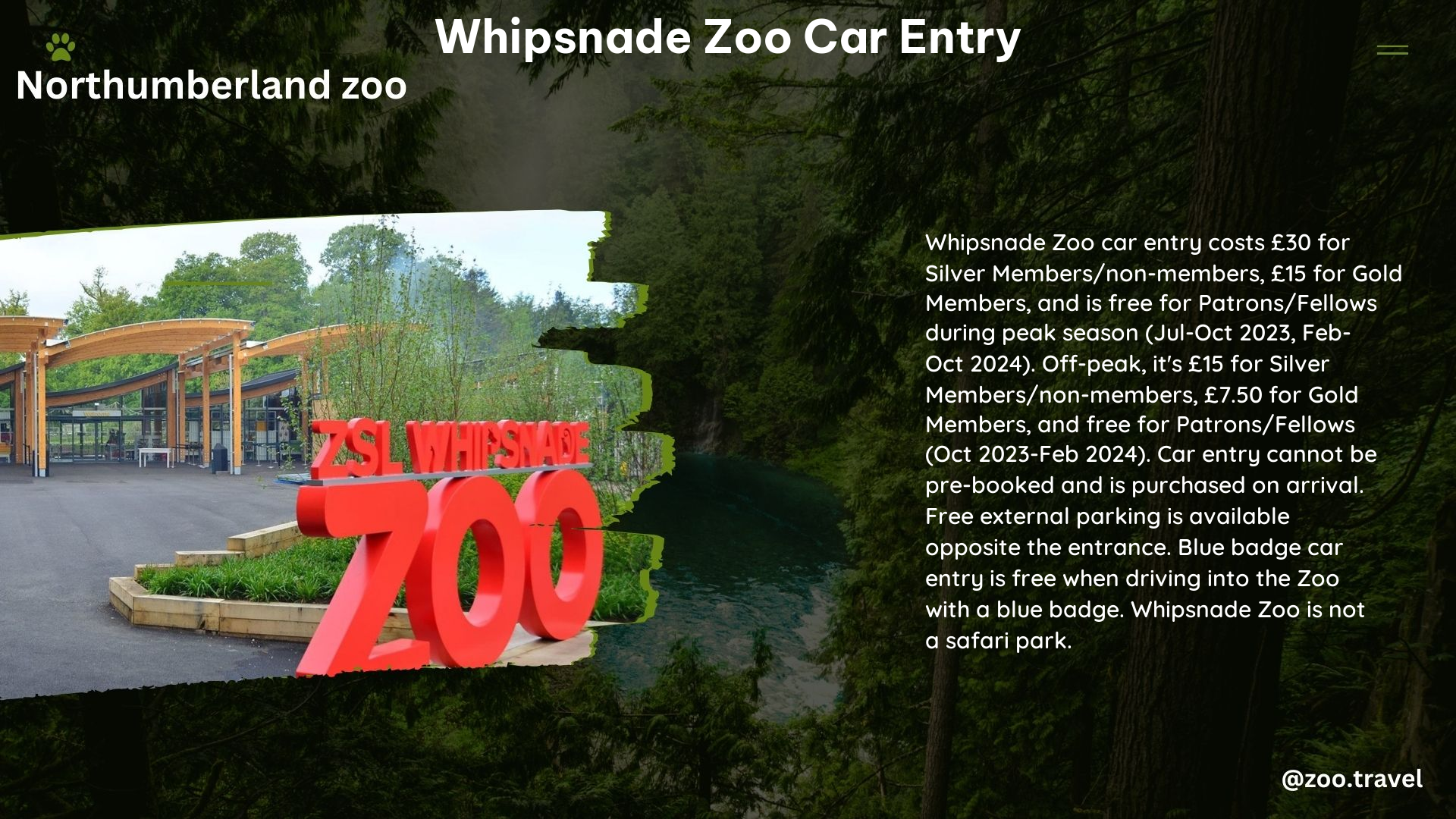 whipsnade zoo car entry