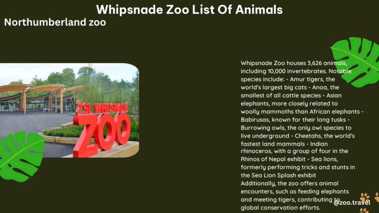 whipsnade zoo list of animals 2