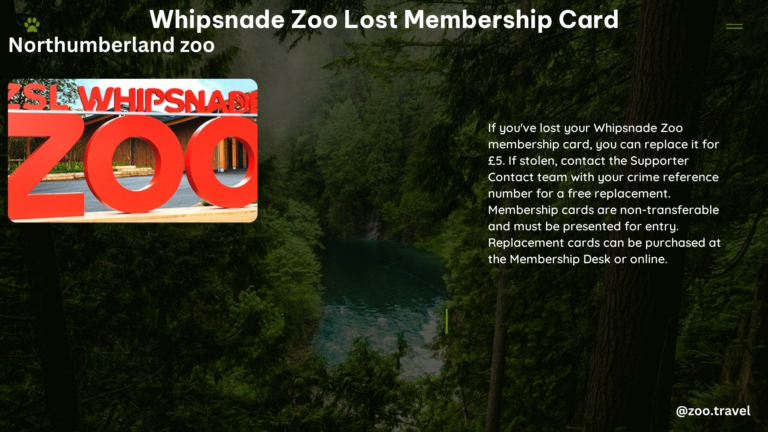 whipsnade zoo lost membership card