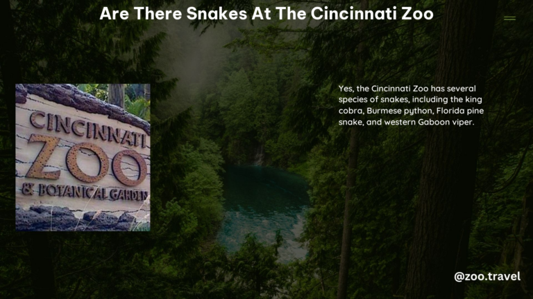 Are there Snakes at the Cincinnati Zoo