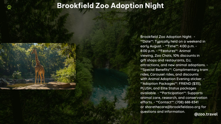 Brookfield Zoo Adoption Night