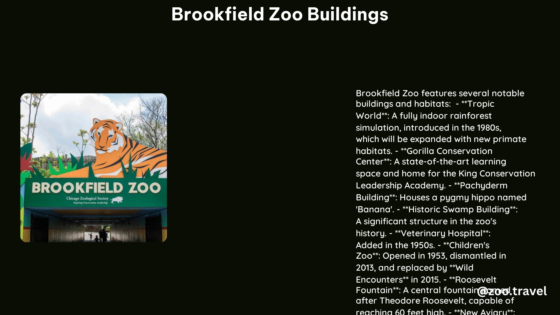 Brookfield Zoo Buildings