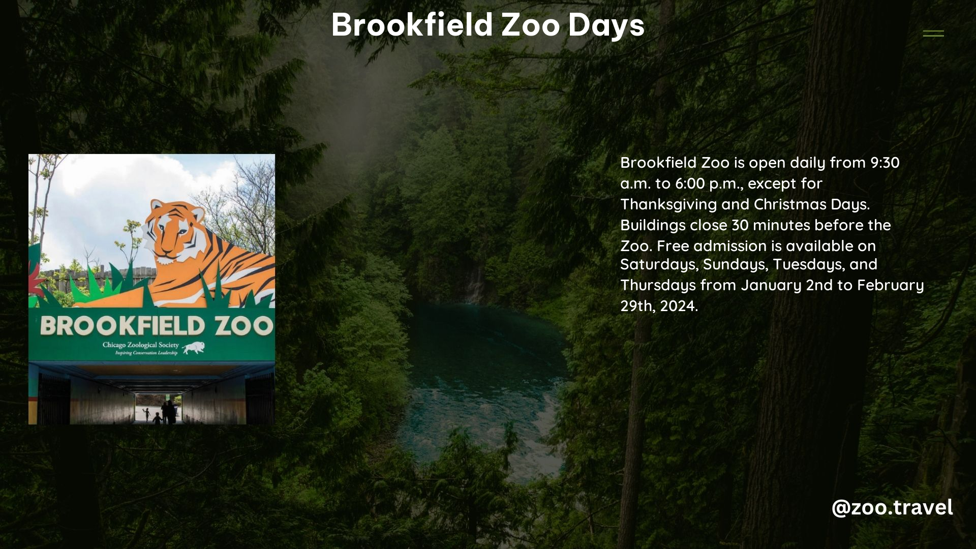 Brookfield Zoo Days