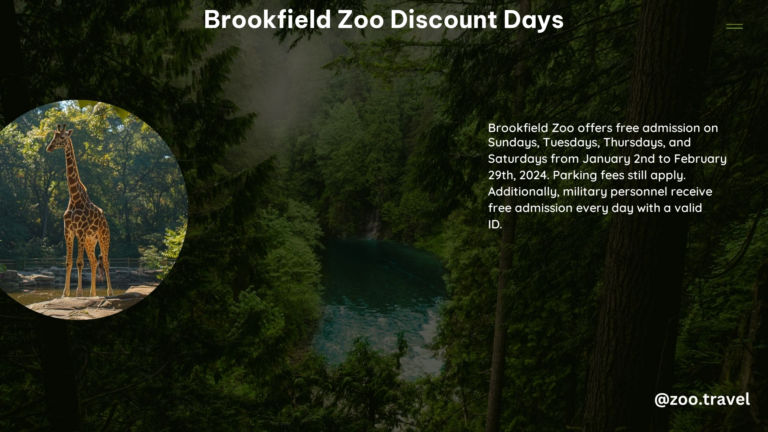 Brookfield Zoo Discount Days