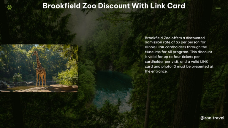 Brookfield Zoo Discount With Link Card