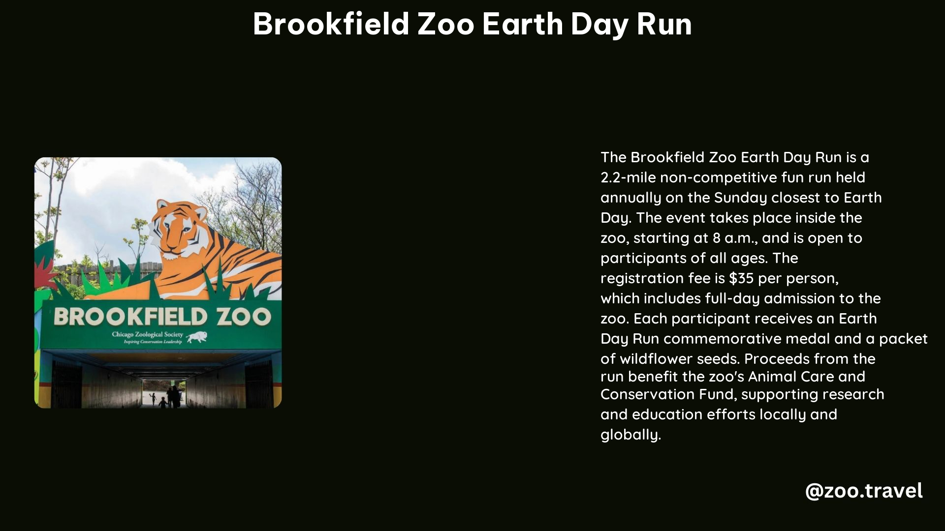 Brookfield Zoo Earth Day Run