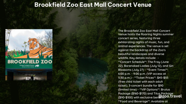 Brookfield Zoo East Mall Concert Venue