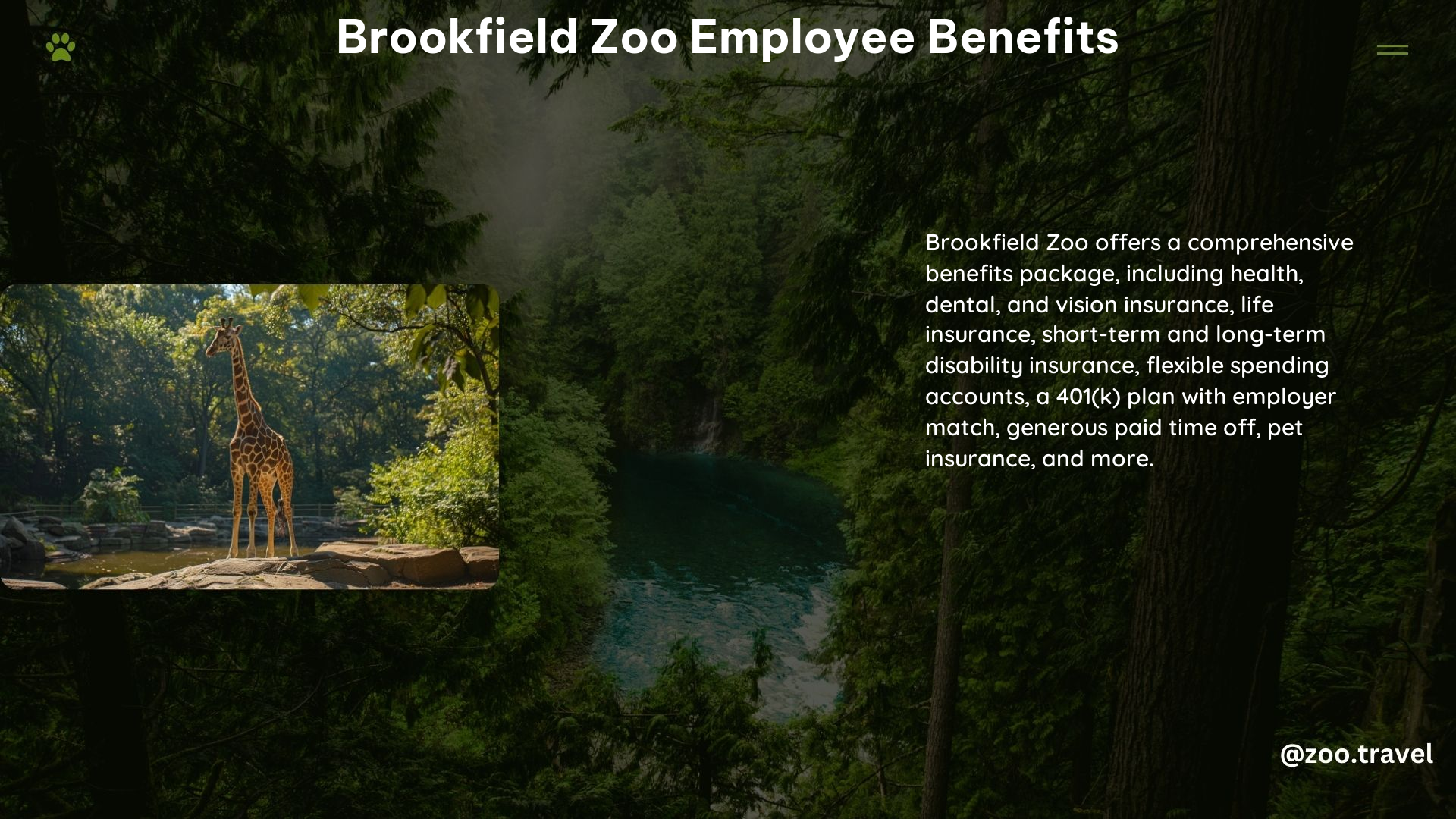 Brookfield Zoo Employee Benefits